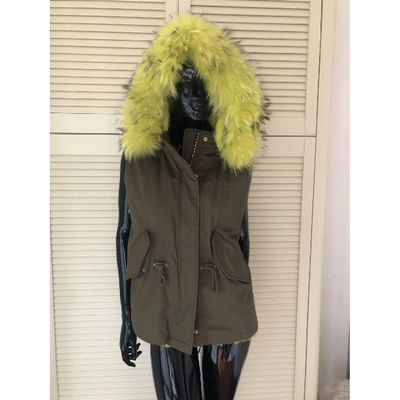 Pre-owned Beayukmui Puffer In Green