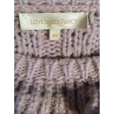 Pre-owned Loveshackfancy Wool Jumper In Pink