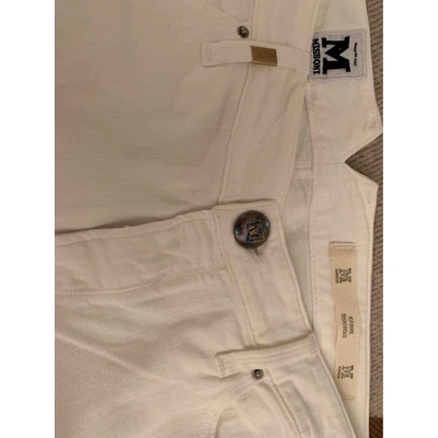 Pre-owned M Missoni White Cotton - Elasthane Jeans