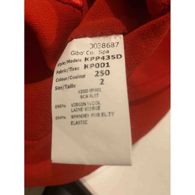 Pre-owned Michael Kors Wool Mid-length Dress In Red