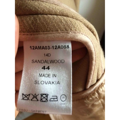 Pre-owned Chloé Camel Wool Coat