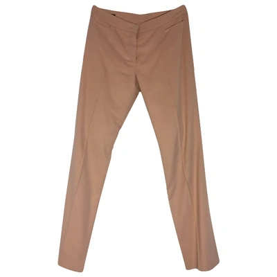 Pre-owned Alexander Mcqueen Cashmere Trousers In Pink