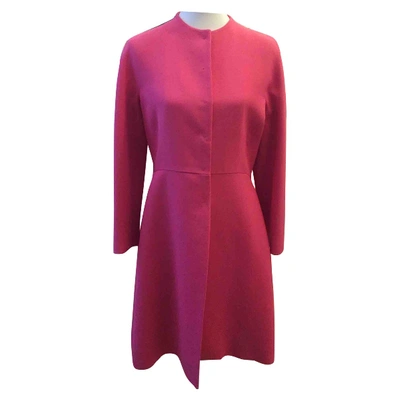 Pre-owned Valentino Wool Coat In Pink