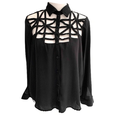 Pre-owned Nasty Gal Black Polyester Top