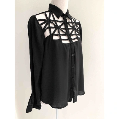 Pre-owned Nasty Gal Black Polyester Top