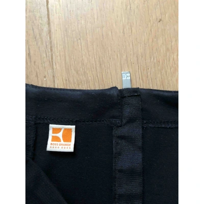 Pre-owned Hugo Boss Mid-length Skirt In Black