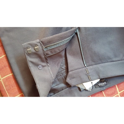 Pre-owned Raoul Trousers In Anthracite