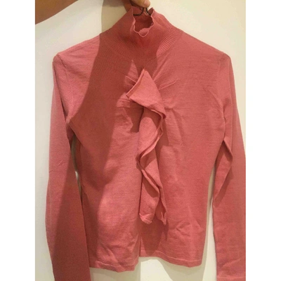 Pre-owned Escada Wool T-shirt In Pink