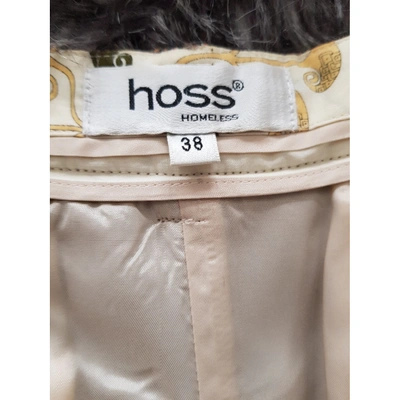 Pre-owned Hoss Intropia Wool Mid-length Skirt In Brown