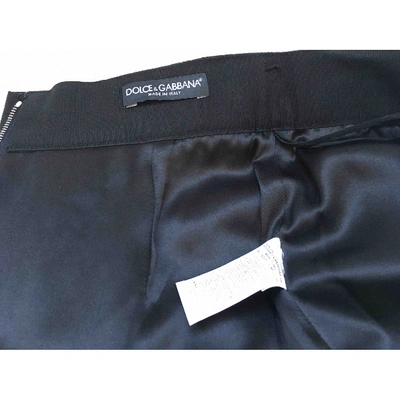 Pre-owned Dolce & Gabbana Gold Wool Skirt