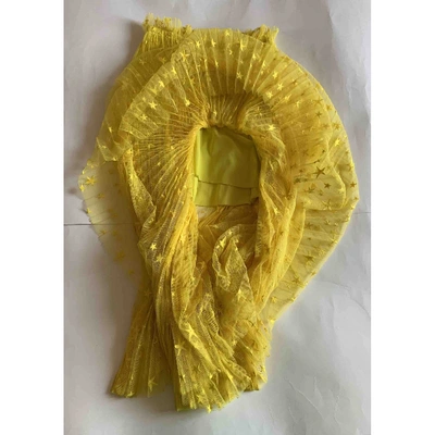 Pre-owned Maria Lucia Hohan Mid-length Skirt In Yellow