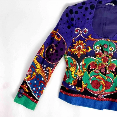 Pre-owned Versace Linen Short Vest In Multicolour
