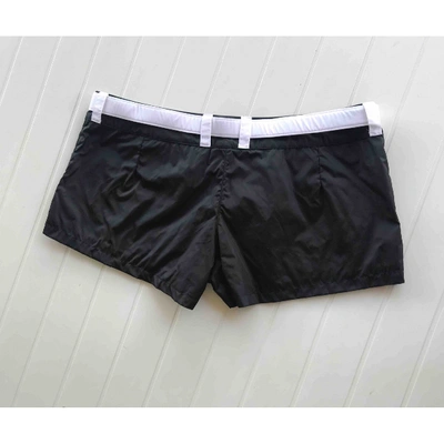 Pre-owned Fendi Black Polyester Shorts