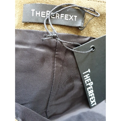 Pre-owned The Perfext Maxi Skirt In Green