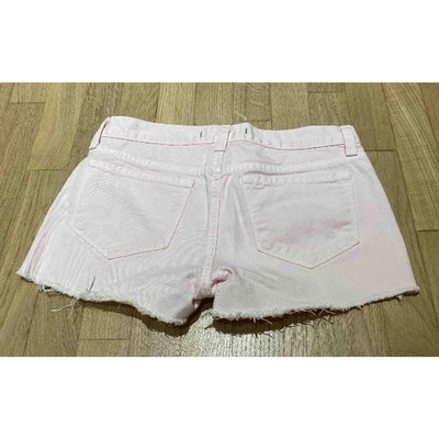 Pre-owned J Brand Pink Cotton Shorts
