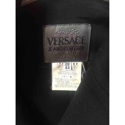 Pre-owned Versace Jeans Wool Jacket In Black