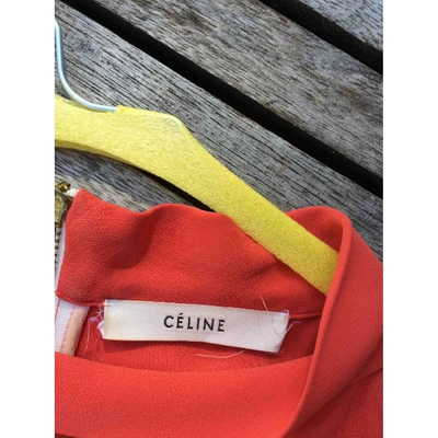 Pre-owned Celine Dress In Orange