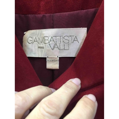 Pre-owned Giambattista Valli Red Suede Coat