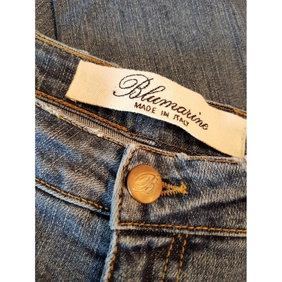 Pre-owned Blumarine Straight Pants In Blue