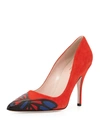 KATE SPADE Lena Suede Butterfly Pump, Maraschino Red