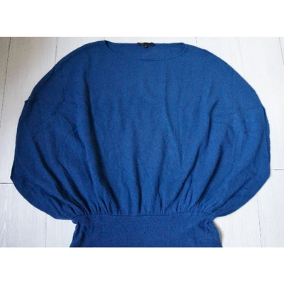 Pre-owned Maje Blue Wool Dress