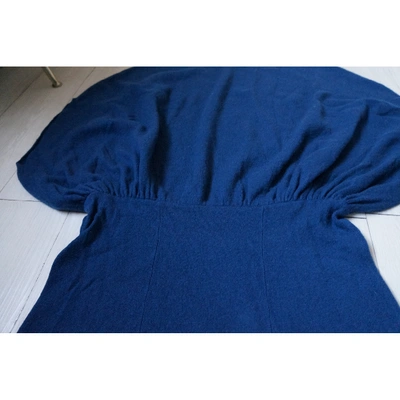 Pre-owned Maje Blue Wool Dress