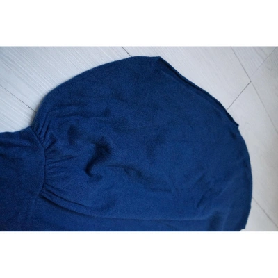 Pre-owned Maje Blue Wool Dress