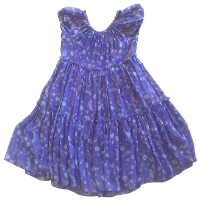 Pre-owned Ulla Johnson Purple Silk Dress