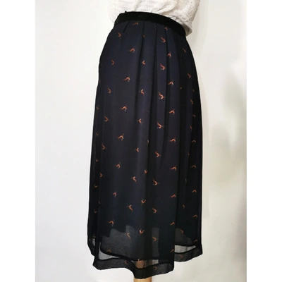 Pre-owned Claudie Pierlot Navy Skirt