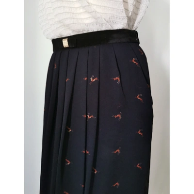 Pre-owned Claudie Pierlot Navy Skirt