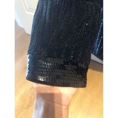 Pre-owned Saint Laurent Glitter Short Vest In Black