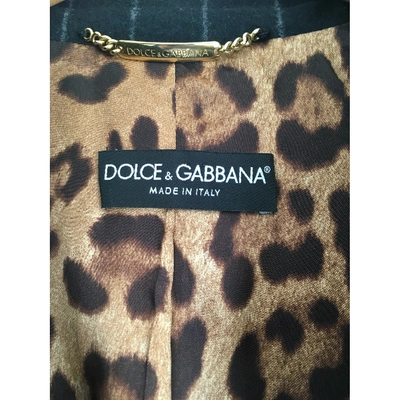 Pre-owned Dolce & Gabbana Navy Wool Jacket