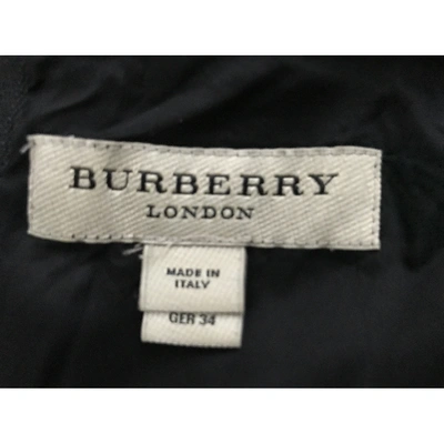 Pre-owned Burberry Wool Mid-length Dress In Green