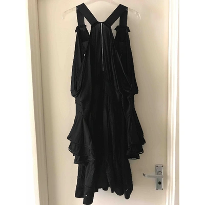 Pre-owned Givenchy Mini Dress In Black