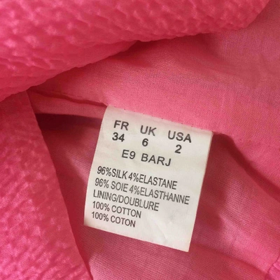 Pre-owned Manoush Silk Mini Skirt In Pink