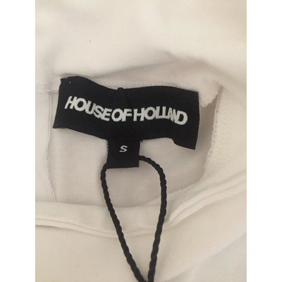 Pre-owned House Of Holland White Cotton  Top