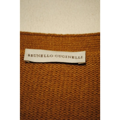 Pre-owned Brunello Cucinelli Camel Cashmere Knitwear