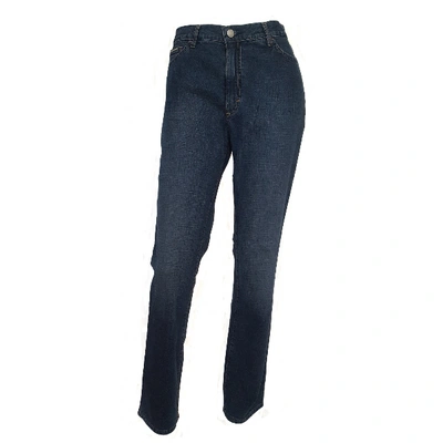 Pre-owned Valentino Straight Jeans In Blue