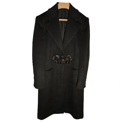 Pre-owned Gucci Wool Coat In Black