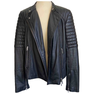 Pre-owned Closed Black Leather Leather Jacket