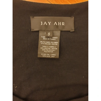 Pre-owned Jay Ahr Mini Dress In Black