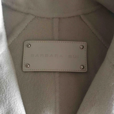 Pre-owned Barbara Bui Wool Coat In Beige
