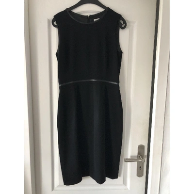 Pre-owned Gerard Darel Wool Mid-length Dress In Black