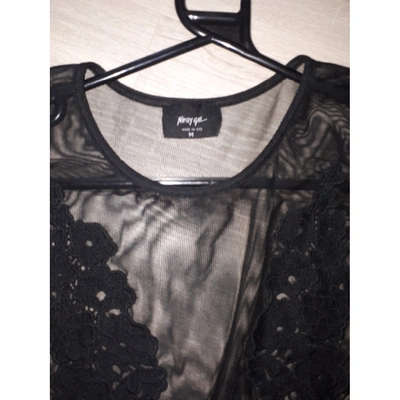 Pre-owned Nasty Gal Black Cotton Dress