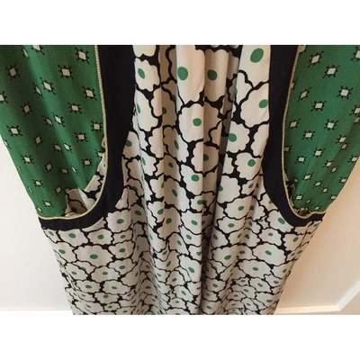 Pre-owned Tsumori Chisato Green Silk Dress