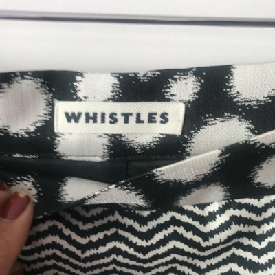 Pre-owned Whistles Wool Mini Skirt In Black