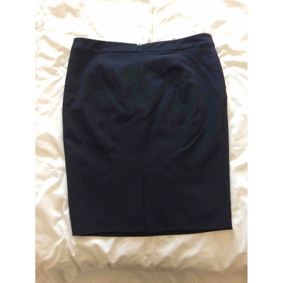 Pre-owned Patrizia Pepe Wool Mid-length Skirt In Blue