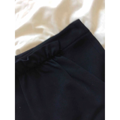 Pre-owned Patrizia Pepe Wool Mid-length Skirt In Blue