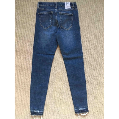 Pre-owned Zoe Karssen Slim Jeans In Blue