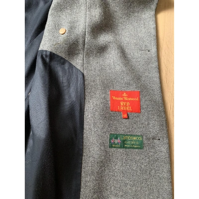 Pre-owned Vivienne Westwood Red Label Grey Wool Coat